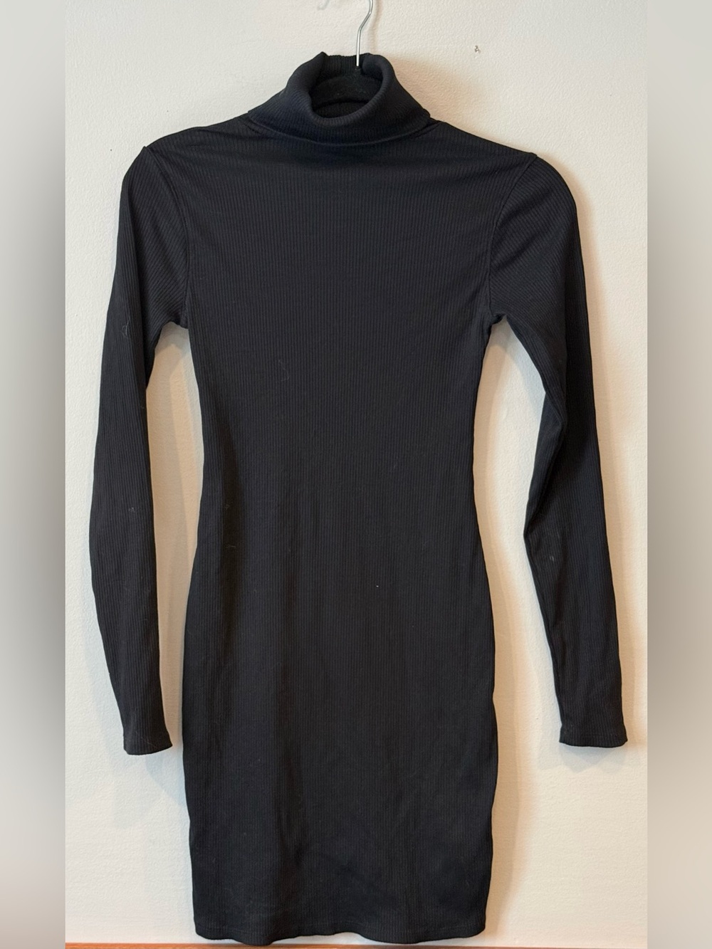 Wild Fable Women's Ribbed Turtleneck Long-Sleeve Mini Dress Sz XS